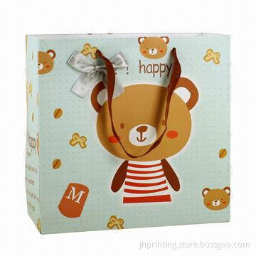 Paper Gift Bag, Made of 200gsm Art Paper, OEM Samples are Ready in 3 Days